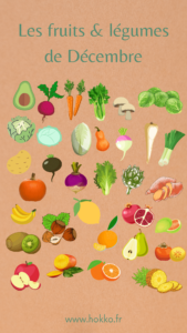 Fruits et légumes de Décembre